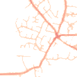 Daytime road noise heatmap for LE9 8HN