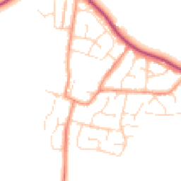 Daytime road noise heatmap for LE9 9AJ