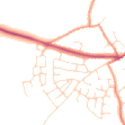 Daytime road noise heatmap for LE9 9GX