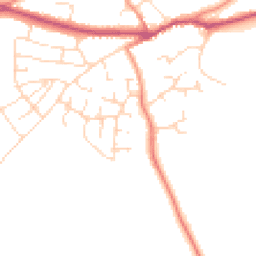 Daytime road noise heatmap for LE9 9HS