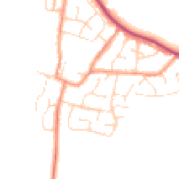 Daytime road noise heatmap for LE9 9LL