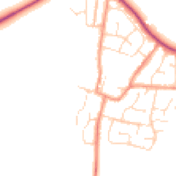 Daytime road noise heatmap for LE9 9NL