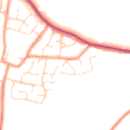 Daytime road noise heatmap for LE9 9PP
