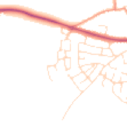 Daytime road noise heatmap for LE9 9QL