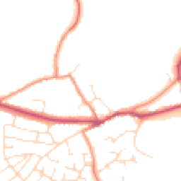 Daytime road noise heatmap for LE9 9QY
