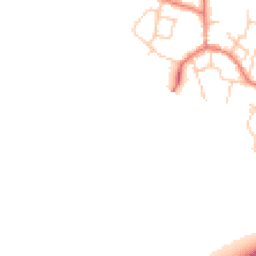 Daytime road noise heatmap for LL13 9JE