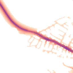 Daytime road noise heatmap for LN1 1BB