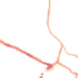 Night-time road noise heatmap for LN1 1BJ