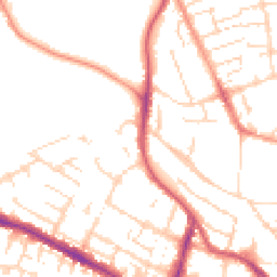 Daytime road noise heatmap for LN1 1HR