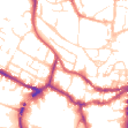 Daytime road noise heatmap for LN1 1HT