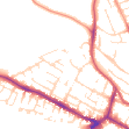 Daytime road noise heatmap for LN1 1NA