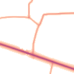 Daytime road noise heatmap for LN1 2BS