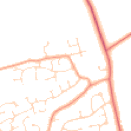 Daytime road noise heatmap for LN1 2FD