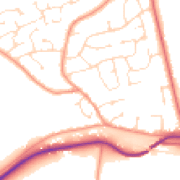 Daytime road noise heatmap for LN1 2HD