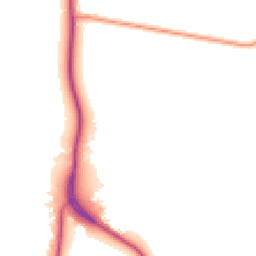 Daytime road noise heatmap for LN1 2PY