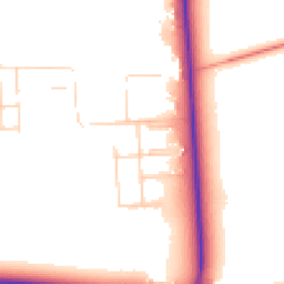Daytime road noise heatmap for LN1 2TB