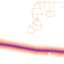 Daytime road noise heatmap for LN1 2UN