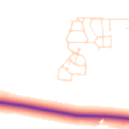 Daytime road noise heatmap for LN1 2UW