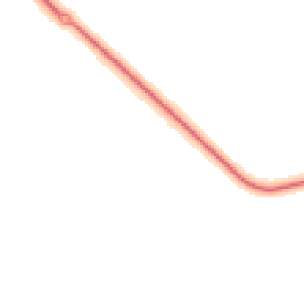 Night-time road noise heatmap for LN1 2WQ