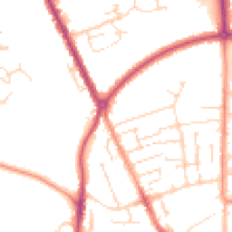 Daytime road noise heatmap for LN1 3JP