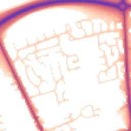 Daytime road noise heatmap for LN1 3QD