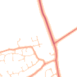 Daytime road noise heatmap for LN1 4AJ