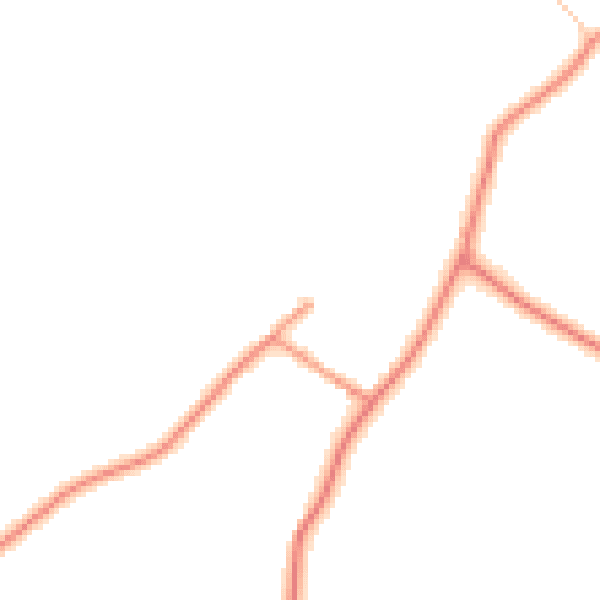 Daytime road noise heatmap for LN13 0AS