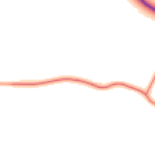 Daytime road noise heatmap for LN13 0AY