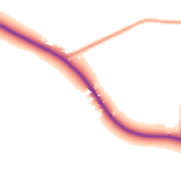 Daytime road noise heatmap for LN13 0BA