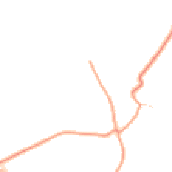 Daytime road noise heatmap for LN13 0BD