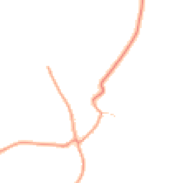 Daytime road noise heatmap for LN13 0BJ