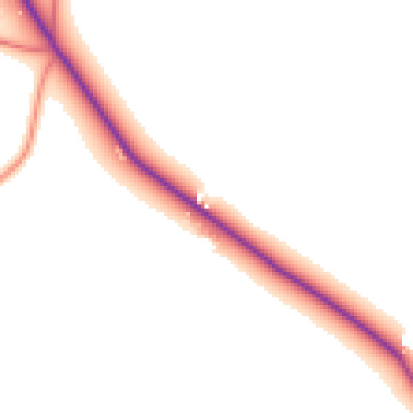Daytime road noise heatmap for LN13 0BT