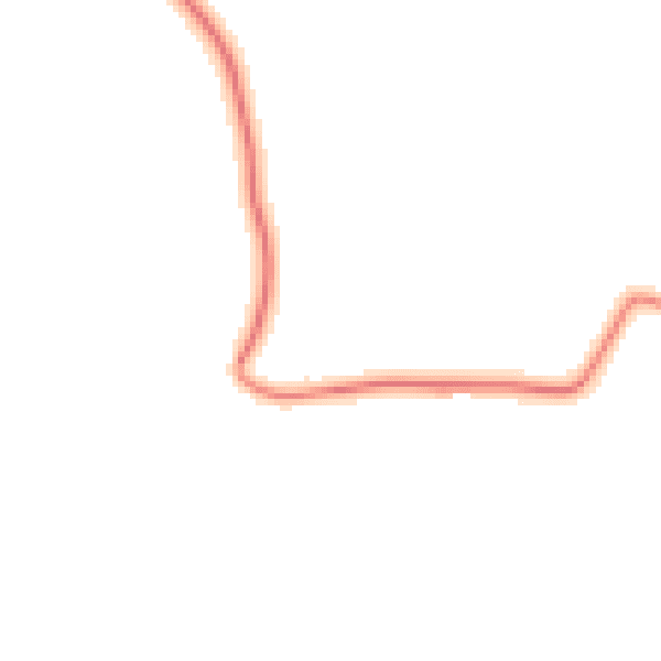 Daytime road noise heatmap for LN13 0BY