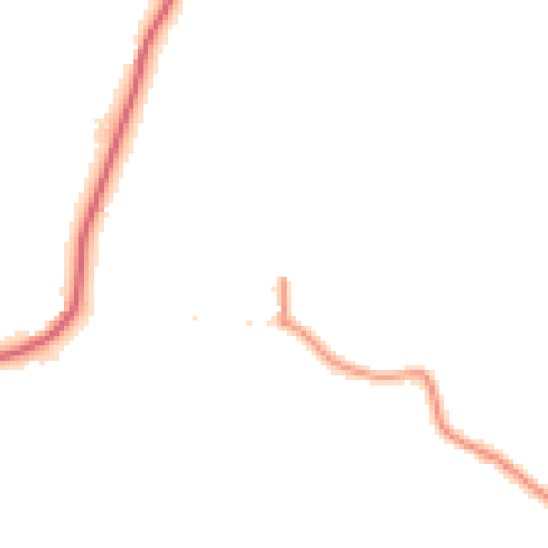 Daytime road noise heatmap for LN13 0JQ