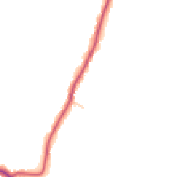Daytime road noise heatmap for LN13 0JR