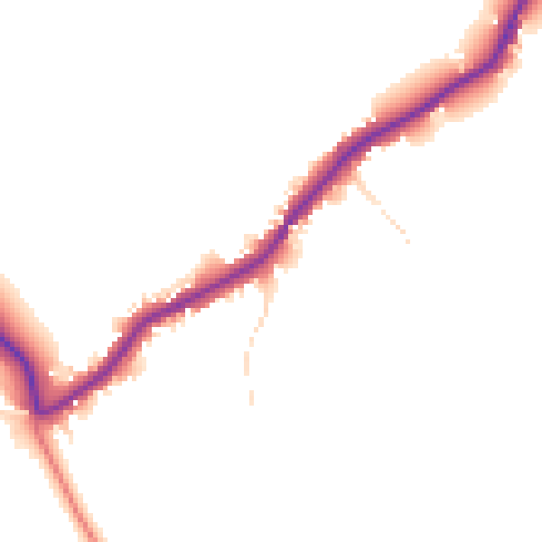 Daytime road noise heatmap for LN13 0LF