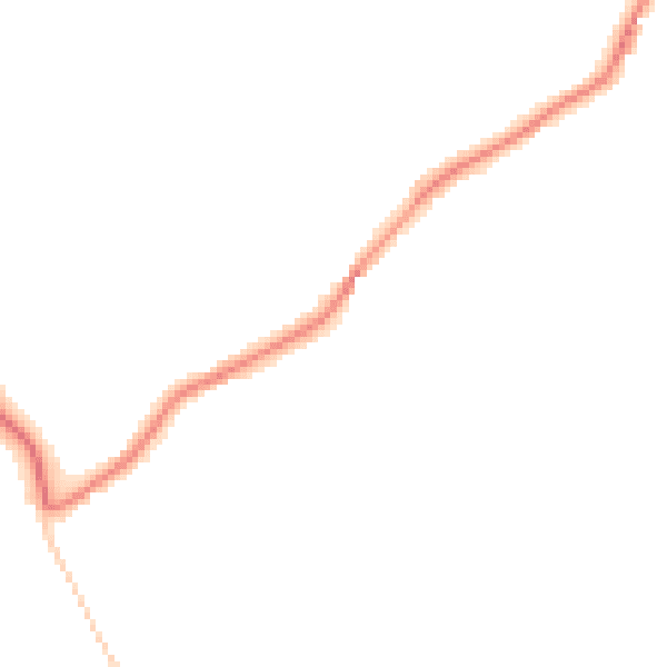 Night-time road noise heatmap for LN13 0LF