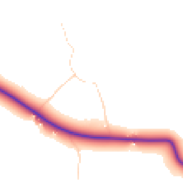 Daytime road noise heatmap for LN13 0LP