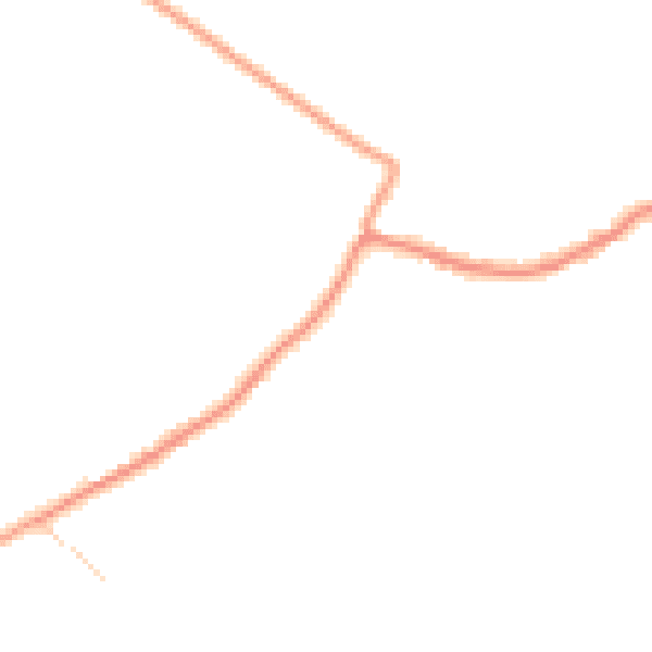 Daytime road noise heatmap for LN13 0NP