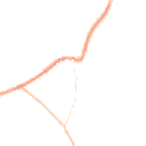 Night-time road noise heatmap for LN13 9AE