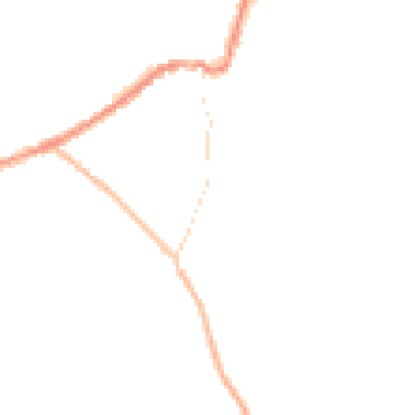 Night-time road noise heatmap for LN13 9AN