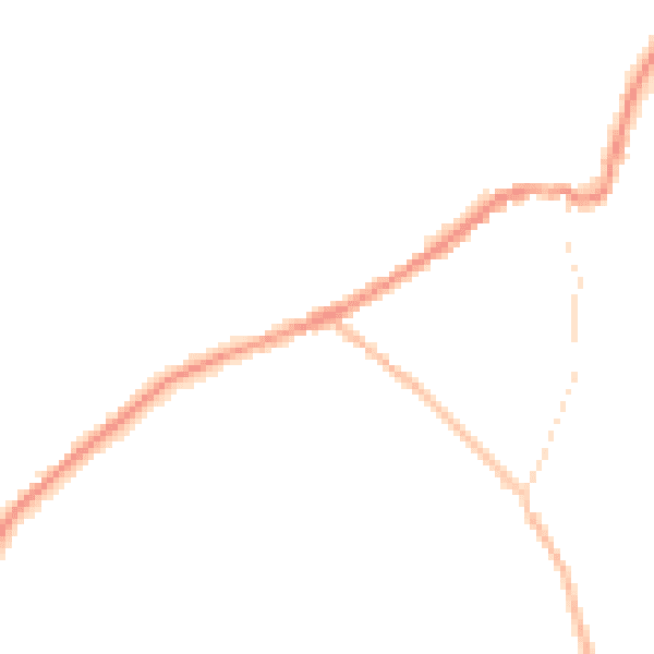 Night-time road noise heatmap for LN13 9BT