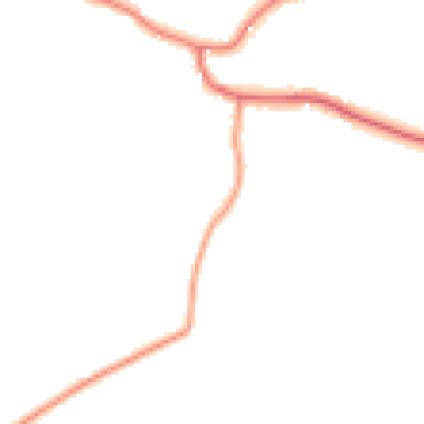 Daytime road noise heatmap for LN13 9PT