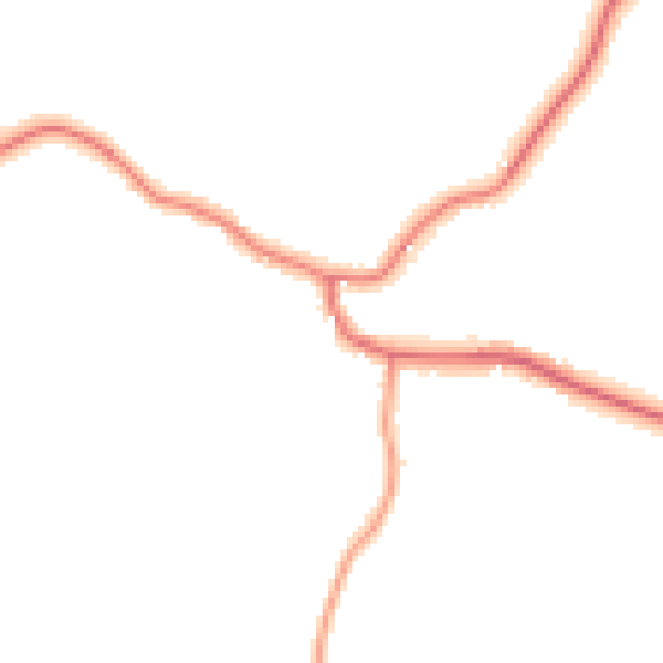 Daytime road noise heatmap for LN13 9PU
