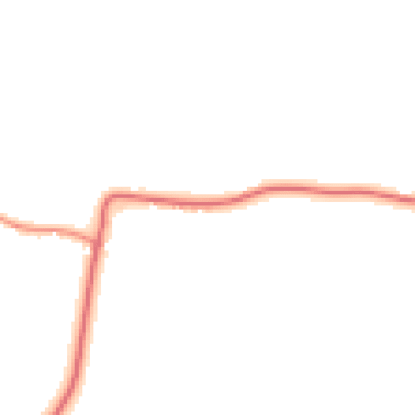 Daytime road noise heatmap for LN13 9QJ