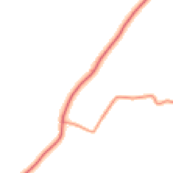 Daytime road noise heatmap for LN13 9QS