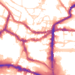 Daytime road noise heatmap for LN2 1AJ