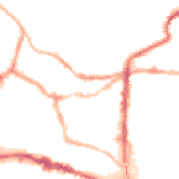 Night-time road noise heatmap for LN2 1AJ