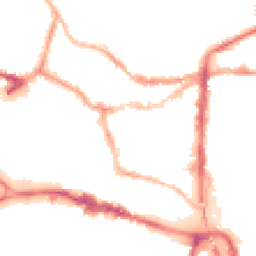 Night-time road noise heatmap for LN2 1BF