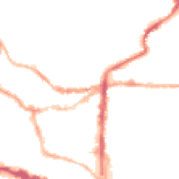 Night-time road noise heatmap for LN2 1JZ